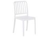Set de bistrot avec table et 4 chaises blanc SERSALE_820125