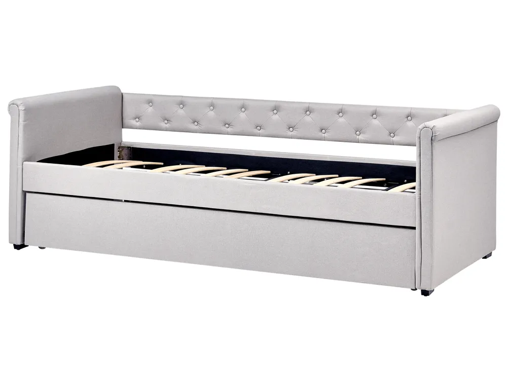 Trundle Bed Fabric LIBOURNE 90 x 200 cm (EU Single) Light Grey_759993