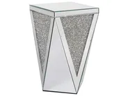 Side Table LUXEY Glass Mirrored Silver_850875