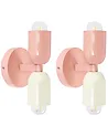 Wandlampe 2er Set TOPI Metall Pastellrosa