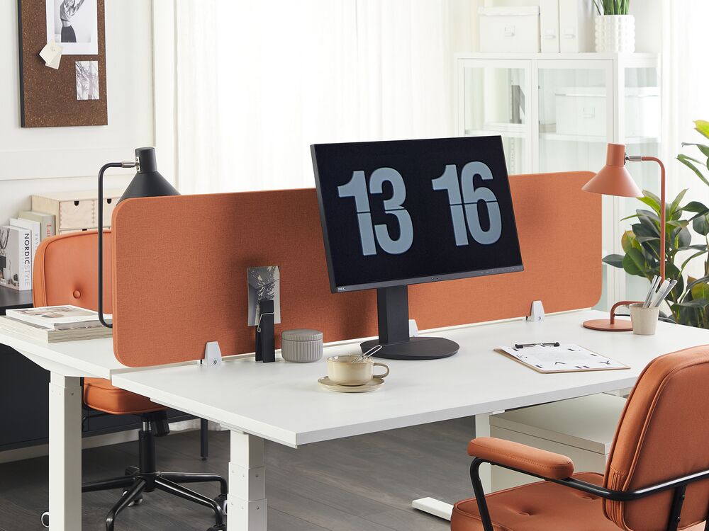 Cloison amovible de bureau WALLY 180 x 40 cm Rouge clair