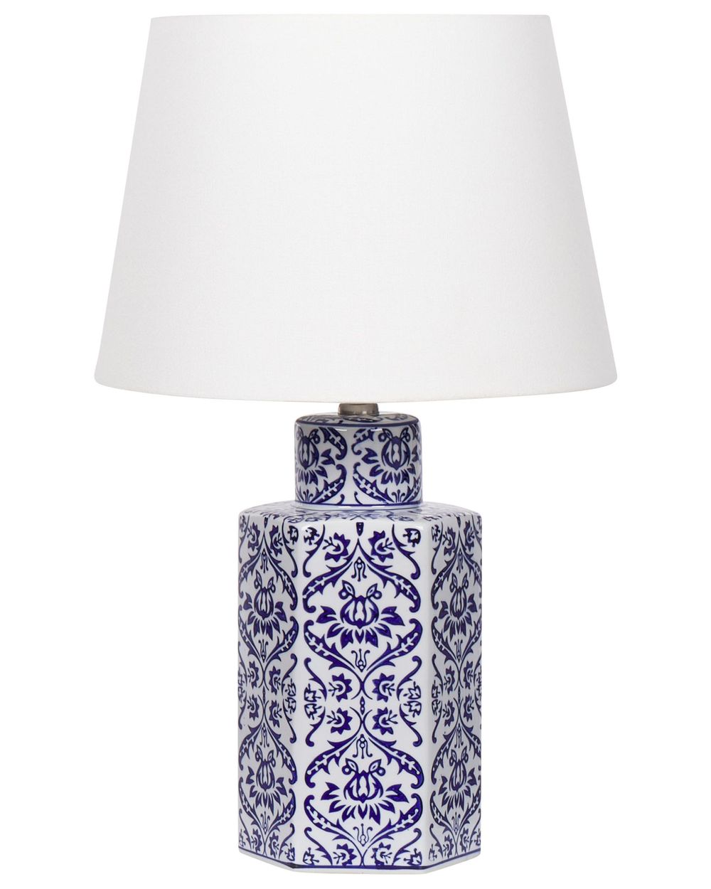 Tafellamp MARCELIN Porselein Wit/blauw