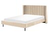 Velvet EU King Size Bed Beige VILLETTE_832586