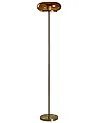 LED Floor Lamp NITH with Dimmer Glass Brown