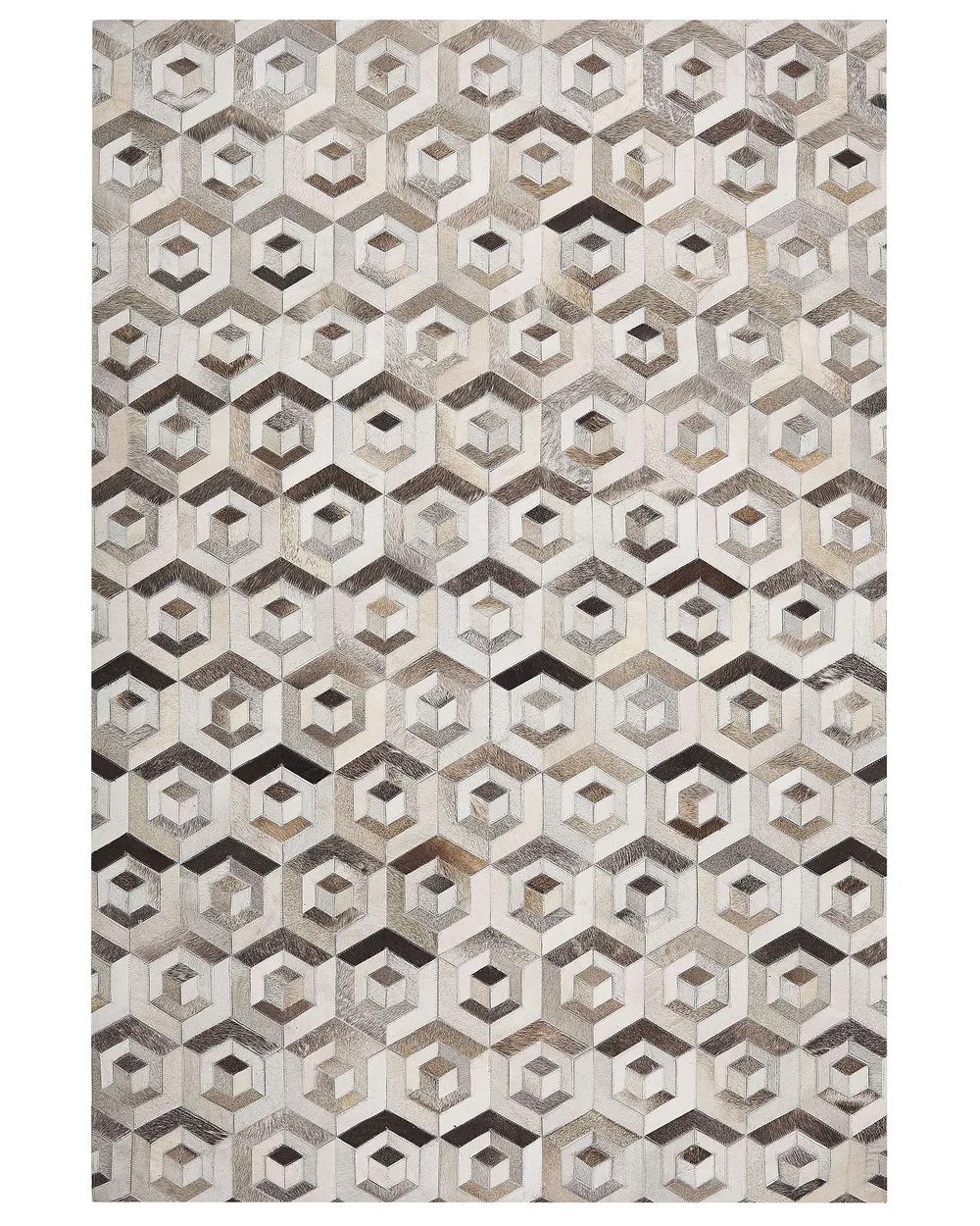 Dywan TAVAK Beżowy 140 x 200 cm Skóra naturalna