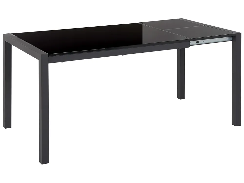 Stół do jadalni rozkładany GRANADA Czarny 120/160 cm 80 cm