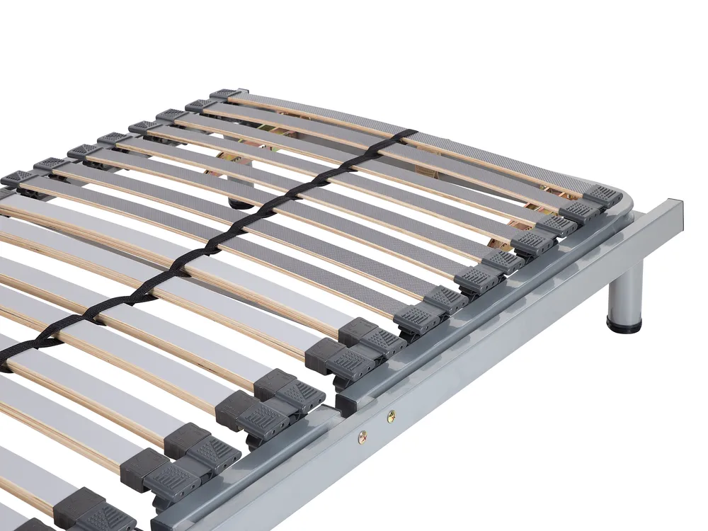 Manually Adjustable Bed Frame RESPITE 90 x 200 cm (EU Single) Silver_752116