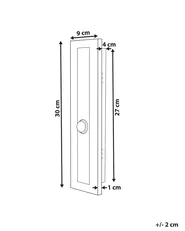 Outdoor LED Wall Light SAVANE with Motion Sensor Black_866465