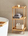 Estantería de baño de madera de bambú clara BAXLEY_926867