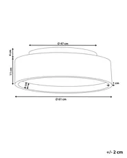 Lampadario a LED DAWEI Metallo Marrone chiaro_824581