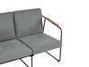 4 Seater Metal Garden Sofa Set Grey VEZZANA_931077