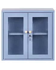 Wall Cabinet HARLYN 60 cm Metal Blue_1160876