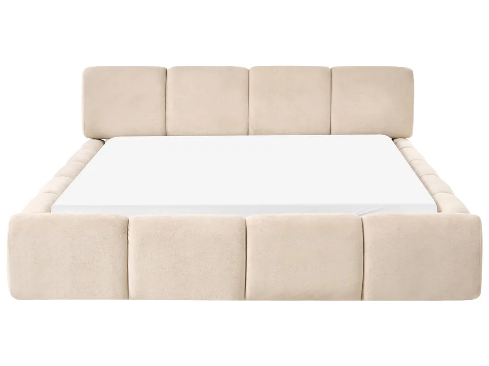 Bed Fabric ORVILLE 160 x 200 cm (EU King Size) Taupe_1025800