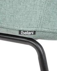 Set of 2 Dining Chairs BELFIELD Fabric Mint Green_942608