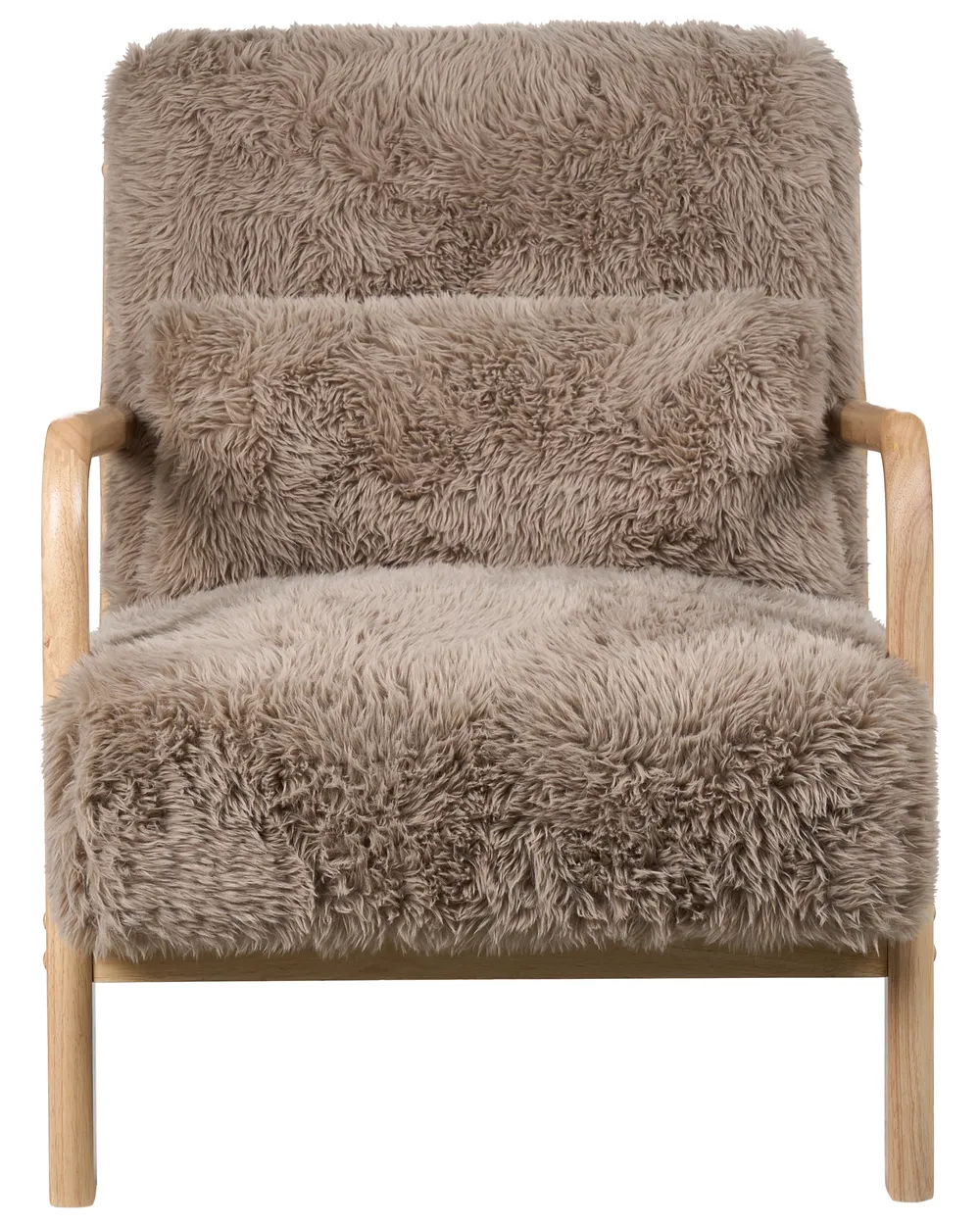 Armchair SKOVDE Faux Fur Taupe_1019271