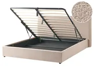 Ottoman Bed LAVAUR Boucle Taupe 160 x 200 cm (EU King Size)_989427