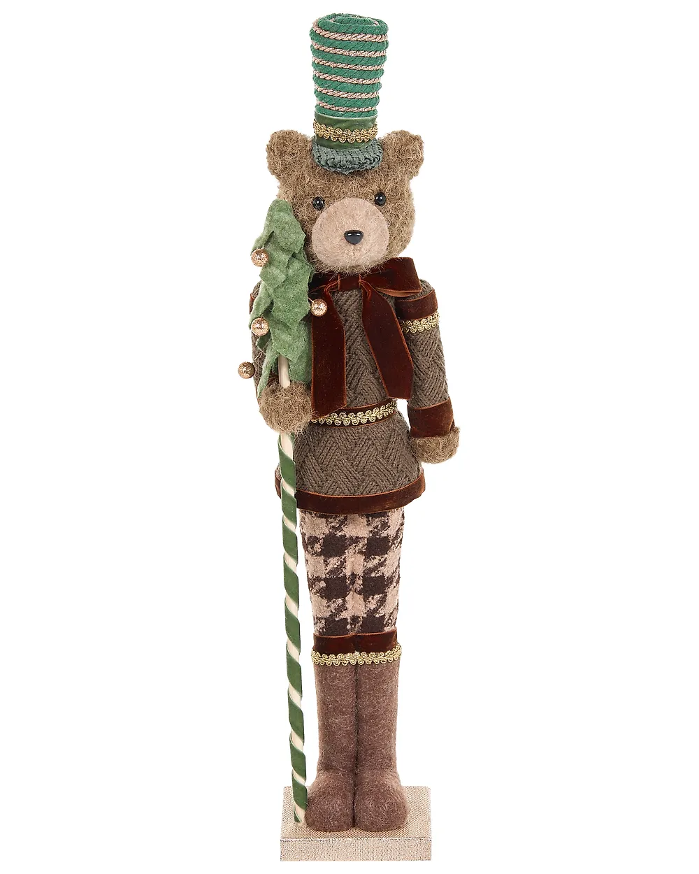 Set of 2 Figurines ALATORNIO 62/63 cm Bear Reindeer Brown_1156818