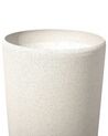 Plant Pot Stone 23 x 23 x 43 cm Beige ABDERA_692025