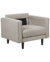 Fabric Armchair Taupe NURMO_896345