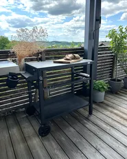 Carrello portavivande da giardino STALETTI Nero Metallo_986740