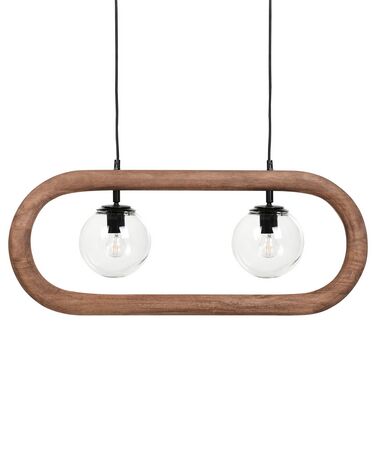 Mango Wood Pendant Lamp Dark AYENSU