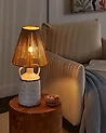 Lámpara de mesa LARISSOS Cerámica Blanco