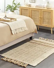 Rug ORTAOBA Beige 80 x 150 cm Jute_847742