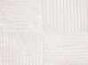 Conjunto de 2 almofadas decorativas em bombazine branca creme 47 x 27 cm MILLET_854717