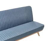 Sofa Bed 2 Seater KALFAFEL Fabric Blue_1009399