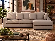 Corner Sofa KOHLO Fabric Taupe Left Hand_1178988
