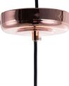 Lampe suspension en métal noir et cuivré TRESA_691509