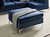 Ottoman EVJA Velvet Navy Blue