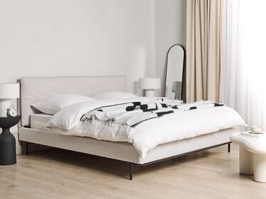 Fabric EU Super King Bed Grey CORIO