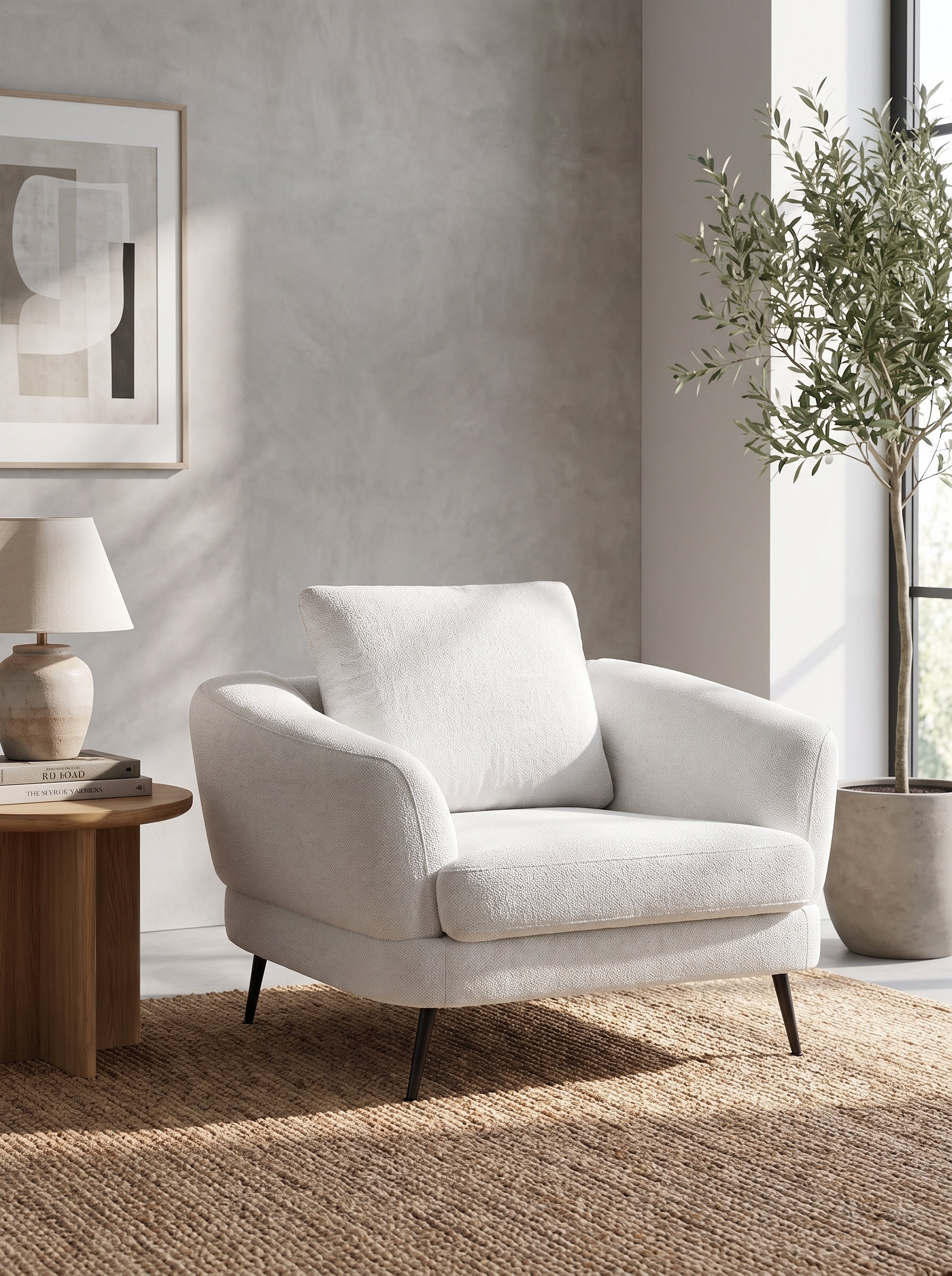 Armchair KJAER Fabric Off-White