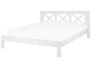 Bed Pine Wood TANNAY 180 x 200 cm (EU Super King) White_742357