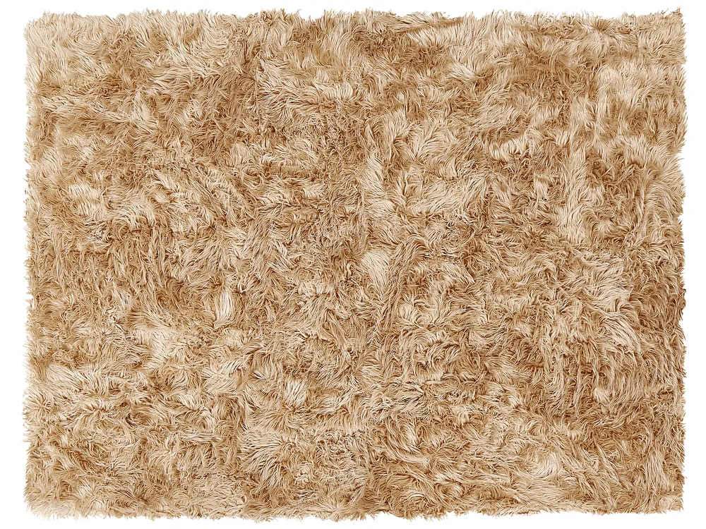Narzuta na łóżko DELICE 150 x 200 cm Jasnobrązowy_840337