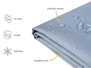 Esővédő huzat CHUVA 90 cm 90 cm 105 cm Szürke_914402