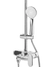 Set doccia con miscelatore e soffione a pioggia GURARA Argento_797927