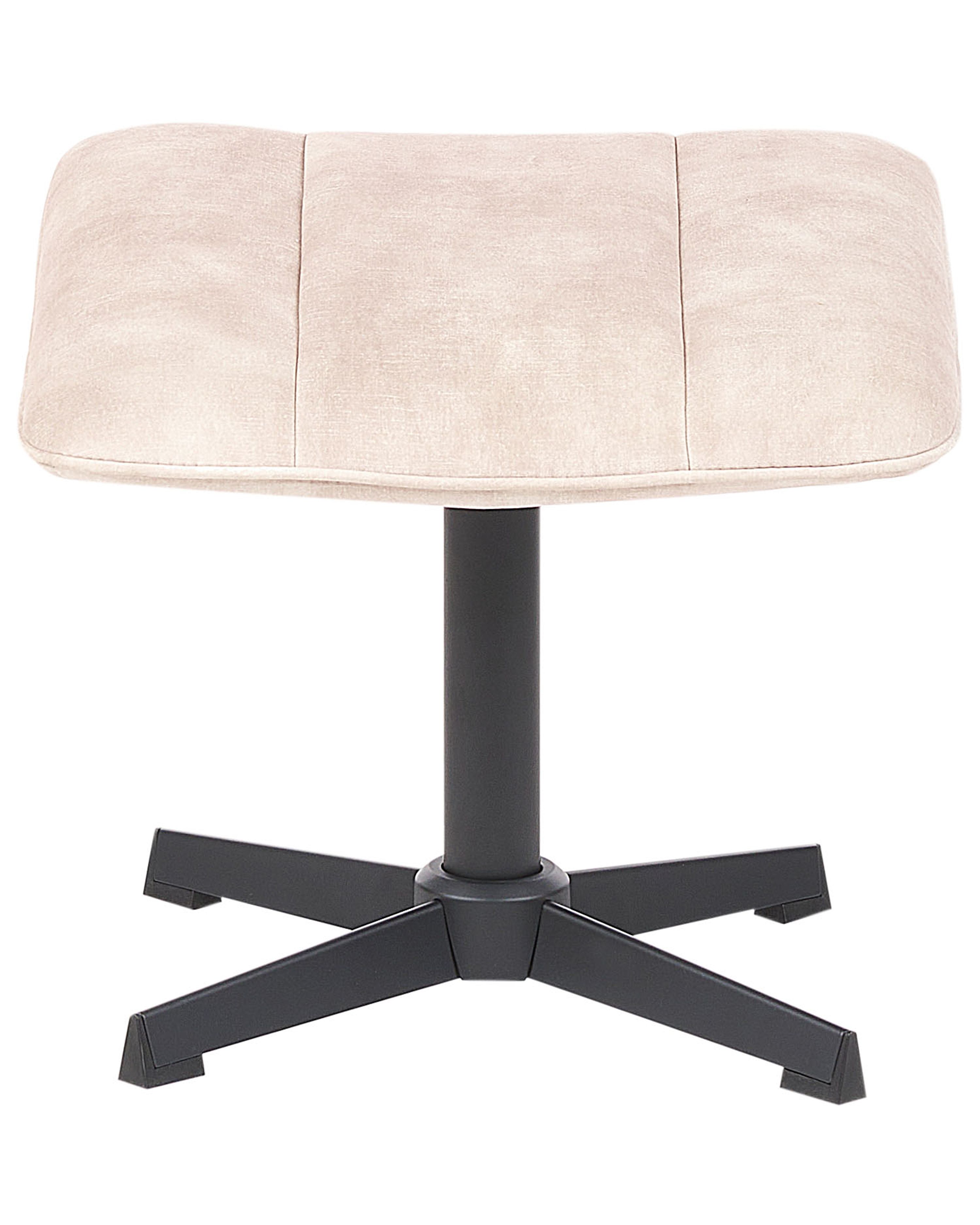 Stuhl mit Fußhocker Beige LIA | Beliani.de