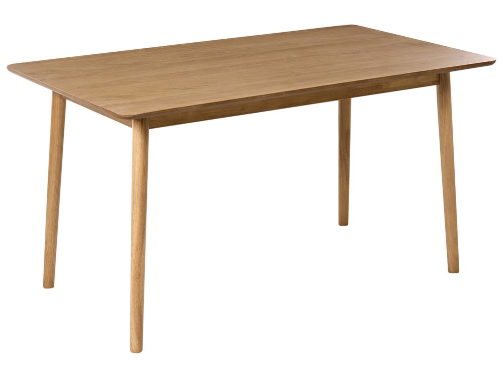 Matbord ELVYN Ljus ekfanér 140 cm 80 cm