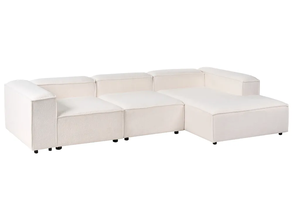 Modular Corner Sofa 4 Seater ARDAL Boucle Off-White Left Hand_908446