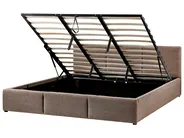 Ottoman Bed BOUSSE Boucle Taupe 180 x 200 cm (EU Super King)_980172