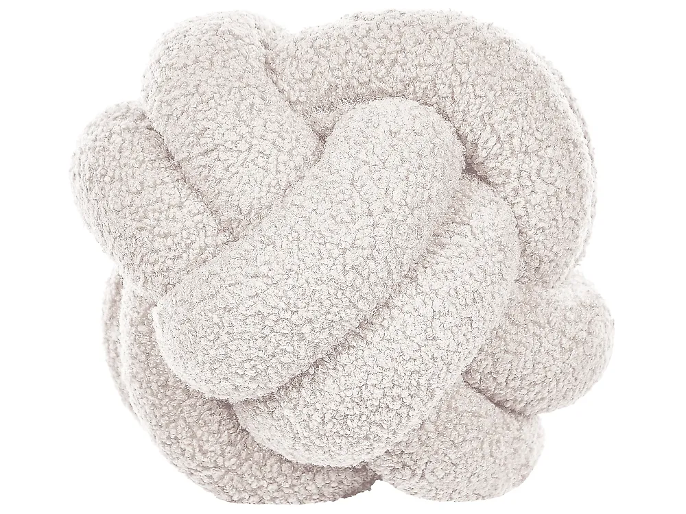 Set of 2 Decorative Cushions MALNI 19 x 19 cm Boucle Off-White Solid_854883