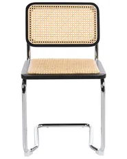 Set of 2 Dining Chairs CORDOVA Rattan Black_1061948