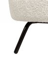 Fauteuil en bouclé blanc MAKELA_927694