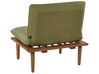 4 Seater Certified Acacia Wood Garden Sofa Set Olive Green FRASCATI_920441