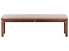 Garden Bench with Cushion TUSCANIA 160 cm Eucalyptus Wood Beige
