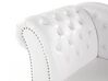 Left Hand Chaise Lounge Faux Leather White NIMES_415424