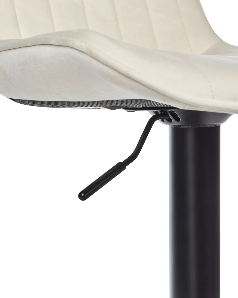 Set of 2 Bar Chairs DUBROVNIK Swivel Velvet Light Beige_913968