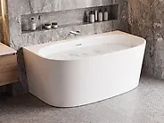 Baignoire adossée au mur PARNAIBA 160 x 80 cm Blanc_1168361
